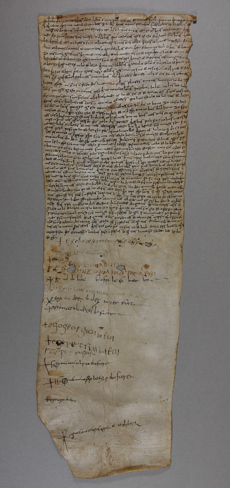 Il documento più antico dell'Archivio di Stato di Perugia: testamento di Giovanni detto Gregorio del settembre 995
