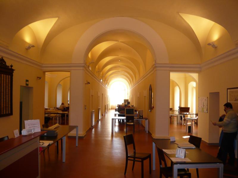 La Sala di studio "Roberto Abbondanza" dell'Archivio di Stato di Perugia